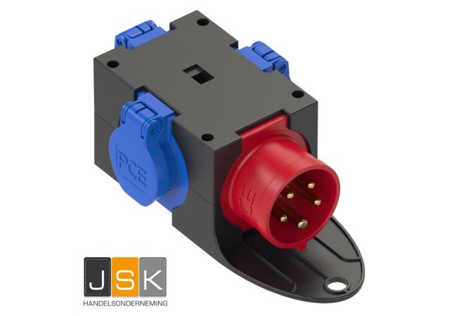 PCE9430412 Compactverdeler St.Anton 16A5p in uit 3*schuko - 107116/9430412