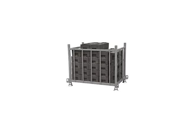 Bouwhekvoetenpallet voor 25 bouwhek voeten