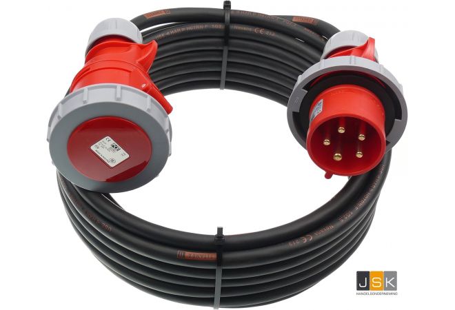 IP67 Verlengsnoer 10 meter H07RN-F 16A 5 G 2,5 mm² - 362.410/IP67
