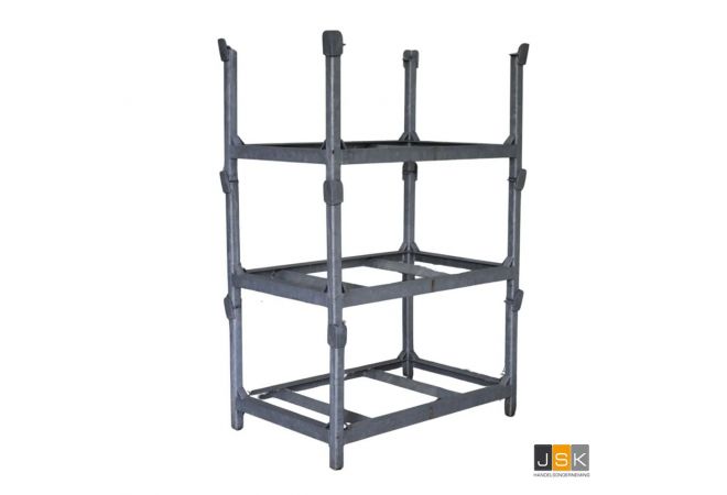 Stapelrek Euro formaat | 1200x800mm | W.L.L. 3.000 kg | Geheel thermisch verzinkt