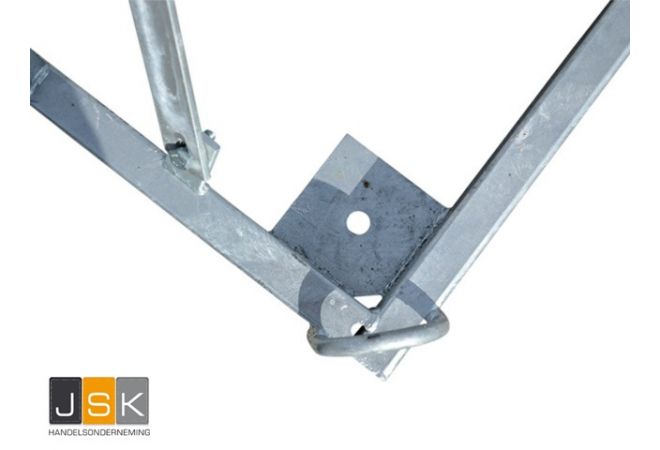 Lichtmast telescopisch 3 - 10,5 meter - Uiterst compacte verzwaarbare 5-delige lichtmast - volledig gegalvaniseerd - Leverbaar met of zonder zeer krachtige LED-bouwlampen