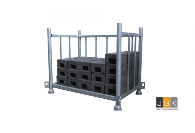 Bouwhekvoetenpallet voor 25 bouwhek voeten