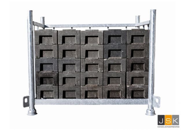 Bouwhekvoetenpallet + 25 bouwhekvoeten - 603220