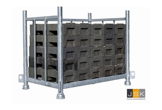 Bouwhekvoetenpallet voor 25 Bouwhekvoeten