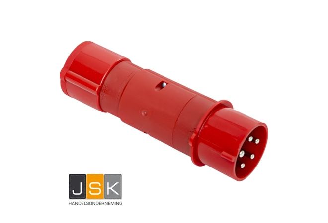 635>325 CEE-adapterstekker 63 A naar 32 A met beveiliging 32A