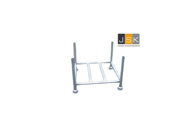Stapelpallet 83x83x50 cm, verzinkt zonder hijsogen