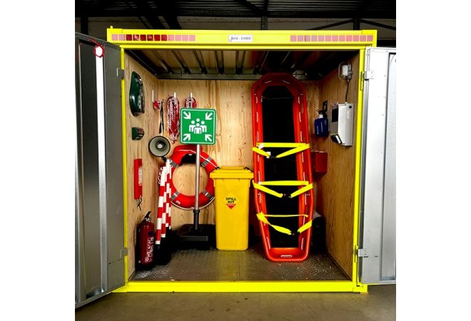 EHBO - BHV container unit | Basic uitvoering | KV1 - JSK Handelsonderneming