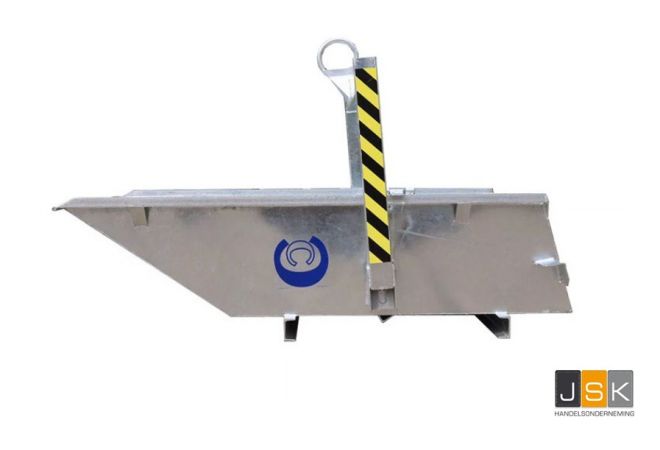 Kraancontainer type B 1m³ (2000kg) | Afval kantelcontainer | type KC-1B 1.000 ltr. | 1 m³ 2000 Kg | NEN-13155 Aboma Keboma gekeurd Conform de EU richtlijn 92/58