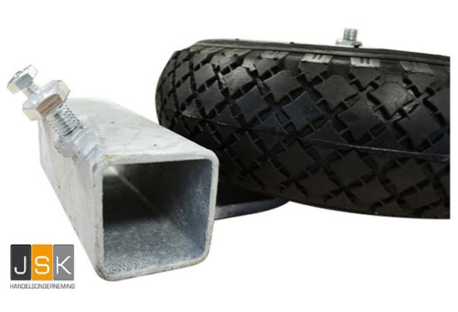 Bouwhek-wiel diam.25cm (gelagerd) met luchtbandwiel