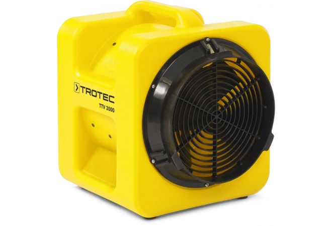 TTV 3000 Transportventilator, Luchtvolume 3.000 m³/u Uitstroomsnelheid 13,7 m/s Maximale luchtdruk 360Pa, Trotec 1510000014