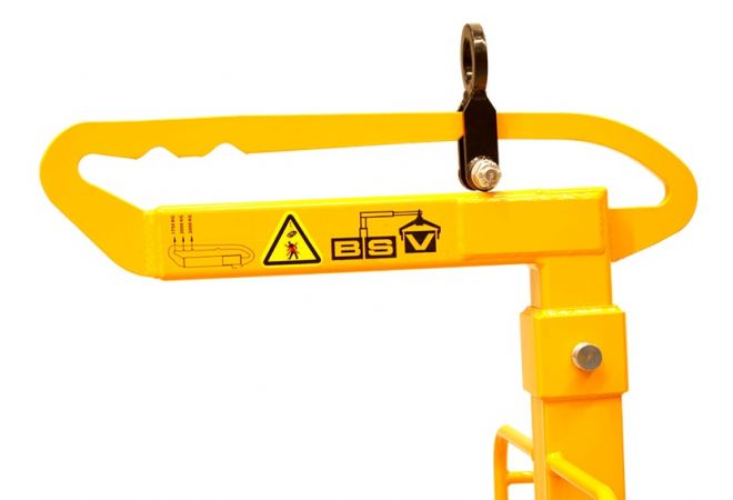 Auto(laad)kraan pallethaak verstelbaar WLL 2.000/1.750 kg type PG-120-1.75-SSB 1.75/2 TON - (Autolaadkraanmodel)