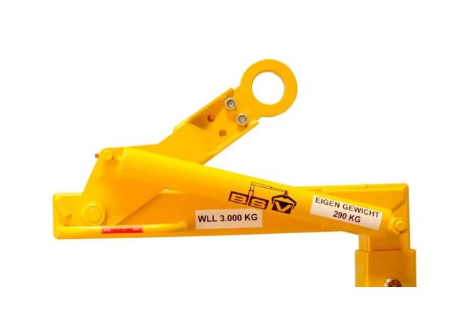 Pallethaak zelf-balancerend, WLL (max.draaglast) 2.000 kg, Eigen gewicht 163 kg, Type 2 ton, BSV PG 100/2-SSB-S