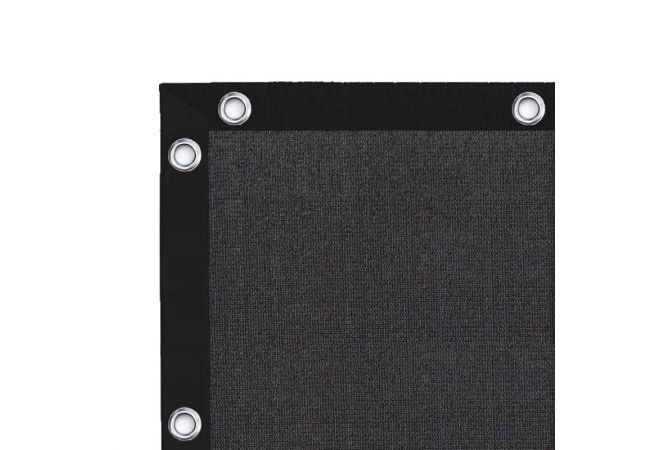 Windbreekdoek 176*341 cm | Evenement(en) doeken 176*341 cm | Bouwhek doek wind doorlatend | Hekwerknet PE 150 gr/m2 - kleur zwart - 176341