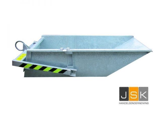 Afval container kantelbaar type A | Kraan Container type A | 1 m³ 2000 Kg | NEN-13155 Aboma Keboma gekeurd