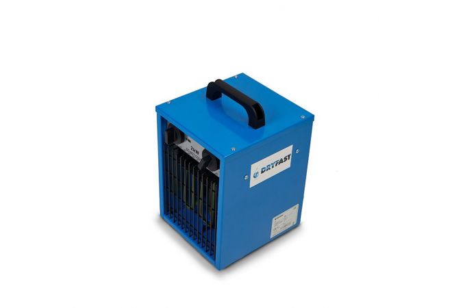 Elektrische kachel DEH2 Dryfast 2 kW 230V, Capaciteit 1 - 2 kW,  Aansluitspanning 230 V / 50 Hz, Luchtopbrengst 186 m³/uur