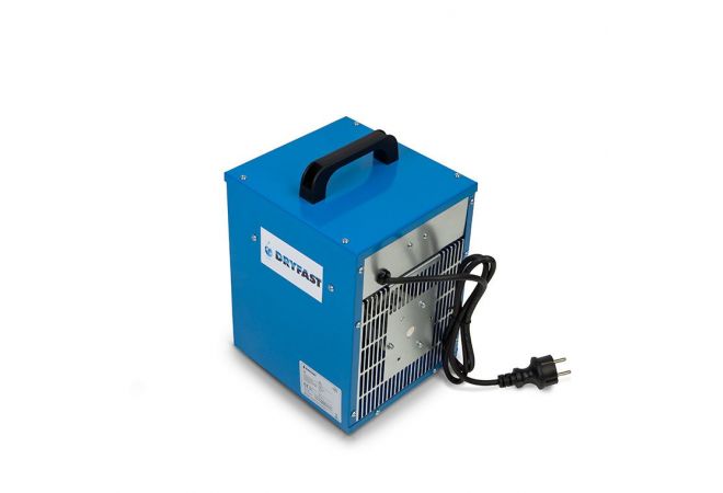 Elektrische kachel DEH2 Dryfast 2 kW 230V, Capaciteit 1 - 2 kW,  Aansluitspanning 230 V / 50 Hz, Luchtopbrengst 186 m³/uur