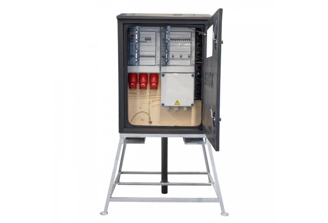 Nederlands nieuwste bouwstroom verdeel kast "KANTO 2.0 bouwstroomverdeler 80A"