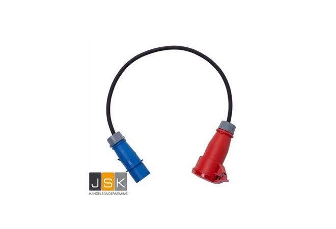 323>325 - Stroom adapter CEE 3-polig 32A naar CEE 5-polig 32 A | IP44 - 1446.323325