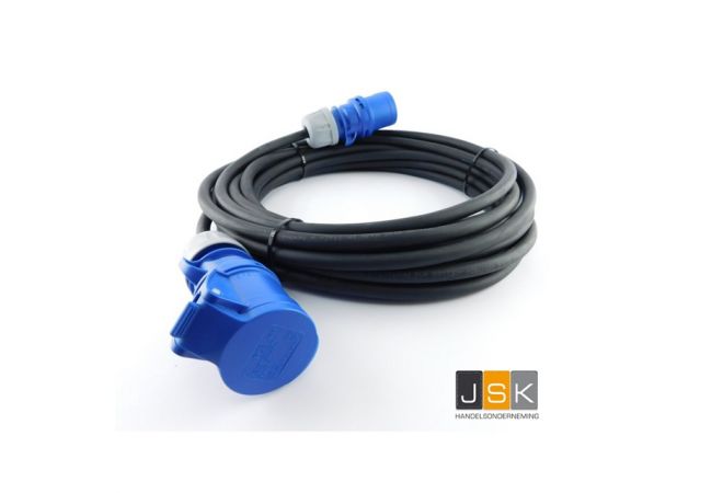 Verlengkabel 5 meter H07RN-F 3G2,5 CEE 16/3/230, N0530250213, 106096
