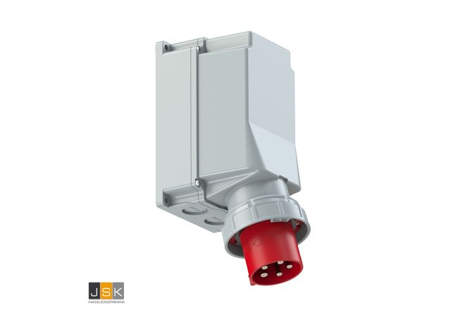 545-6 | CEE Toestelcontactdoos opbouw 125A 5p 400V 6h rood/grijs IP67 | Sirox PCE 835.456/103407