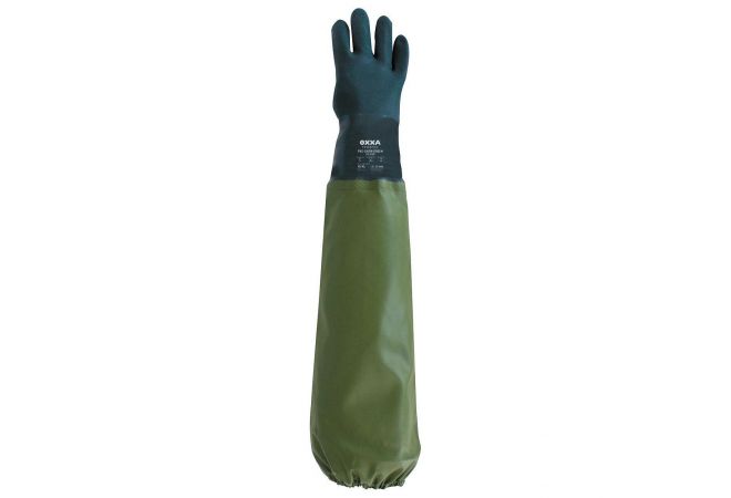 PVC groen plukhandschoen rechts (afname per stuk) (maat 10-700 mm ) - 12023570