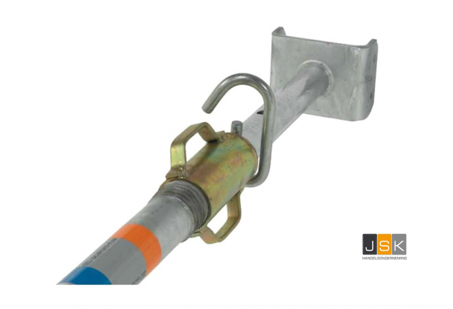 Brinkman Constructiestempel BM300 176 - 300 cm, Aboma-keur, Belastbaarheid op 250cm 24.1 kN, 15.9 kg, afmeting gaffelkop 16x12cm, afmetingen voetplaat 12x12cm