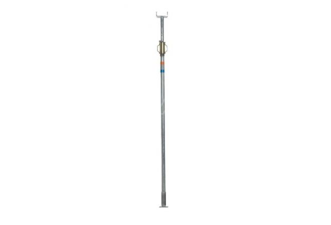 Brinkman Schroefstempel BM350 200 - 350 cm, Aboma-keur, Belastbaarheid op 250cm 23.6 kN, 18.2 kg, afmeting gaffelkop 16x12cm, Afmetingen voetplaat 12x12cm