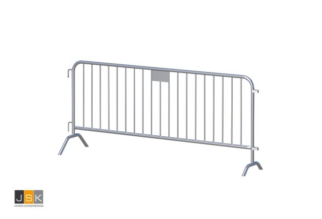 Dranghek 19-spijls M125 verzinkt zwaar model | 2.50 meter | thermisch verzinkt | voorzien van een stickerplaat | 1446.107688