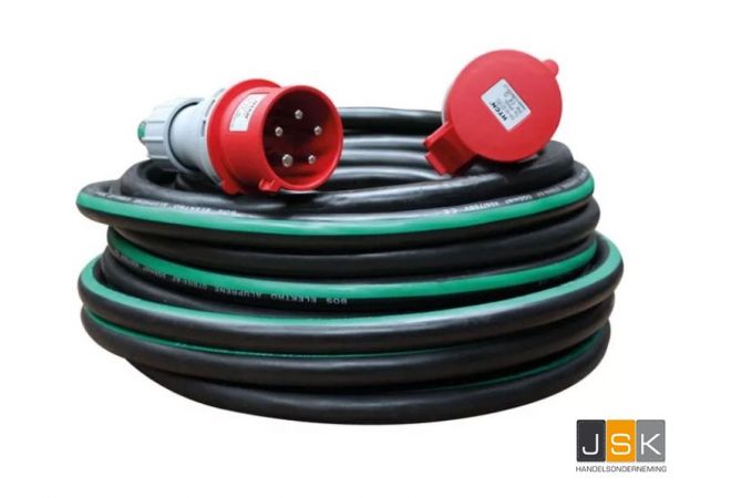 Aluminium krachtstroomkabel aluprene 5 x 6 32A | 25 meter artikelnummer: 132155, uiterst soepele aluminium kabel voor bouw en industrie