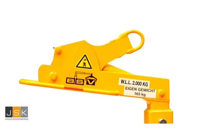 Pallethaak zelf-balancerend, WLL (max.draaglast) 2.000 kg, Eigen gewicht 163 kg, Type 2 ton, BSV PG 100/2-SSB-S