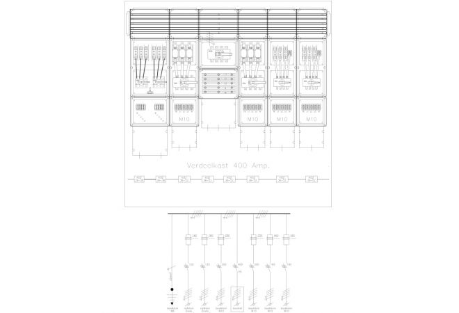 Hoofdbouwkast 125-400A in 4ft. container | 1.20 x 2.20 meter | Artikelnummer 1446.147096