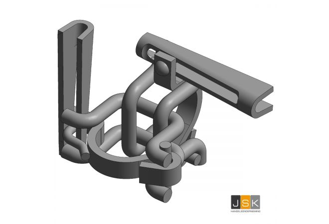 100 stuks Kruiskoppeling vaste spie | EN 74-1 klasse B | Gewicht: 1,5 kg | Gebruiksbelasting: 10 kN | EN74 B | SGS-CSTC gecertificeerd