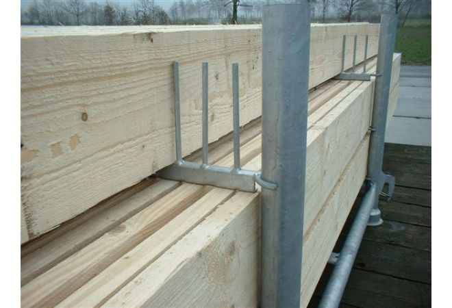 Oplatter voor 15 steigerplanken, voor stapelrek 1160x700 mm, 15-vaks - 1446.1160700