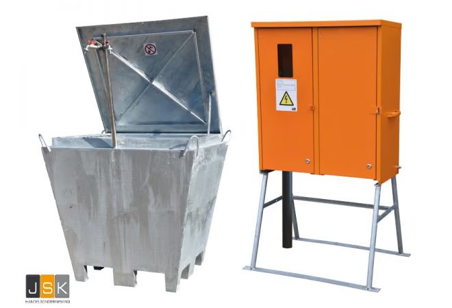 Bouwmeterkast 80A-1306 met bouwwaterput | Actie | 1x CEE 63A 5p 380V | 2x CEE 32A 5p 380V | 1x CEE 32A 4p 380V | 6x schuko 16A 230V | Artikelnummer: 1446.603331 | MERZ/PCE