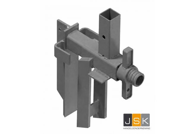 CS Damwandklem, Leuningstaander VT, VT Damwand Leuninghouder thermisch verzinkt, Sheet Piling Bracket, Spundwand-Halterung, Support de Palplanches