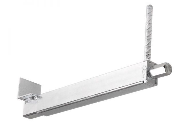 Stalen renovatieklem - 27 tot 43 cm | Lengte Verstelbaar van 270 - 430 mm | Pendikte aangelaste wapening ø 10 mm | Maximale overspanning 5 m (7 st.) SIB/Gevelklem