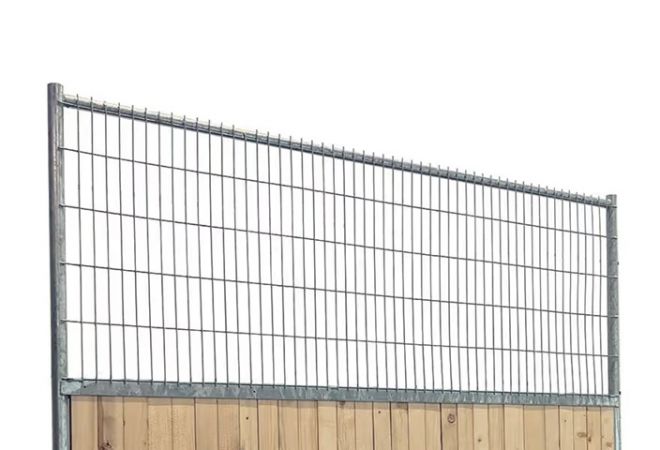 Bunkerset Combiwood bouwhek Circulair | 21 stuks | compleet met houten transportblok, 21 klemmen en 21 bouwhekvoeten | 1446.603399