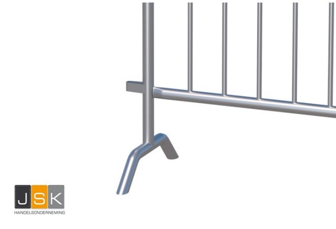 Dranghek 19-spijls M125 verzinkt zwaar model | 2.50 meter | thermisch verzinkt | voorzien van een stickerplaat | 1446.107688
