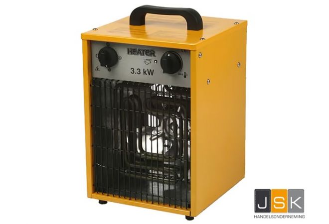 Oklima elektrische Heater 3,3kw | Artikelnummer 124521 | Capaciteit 3.300 Watt | Luchtverplaatsing 400 m³/u