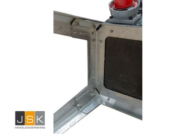Bos Verdeelkast MIDI materieeldienst 63A, doorlus 63A 5p 400V, 3x CEE 32A 5p 400V, 6x schuko 16A 2p+RA 230V, 1446.148631