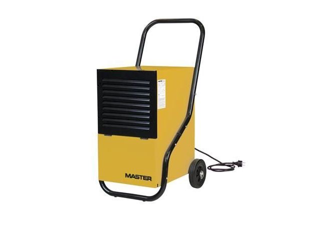 Master DH752 Ontvochtiger - vochtvreter | 220 Volt | Capaciteit 46,7 l/24u | Voor ruimtes van 701 m³ | Elektrisch vermogen 900 W | Gratis bezorging