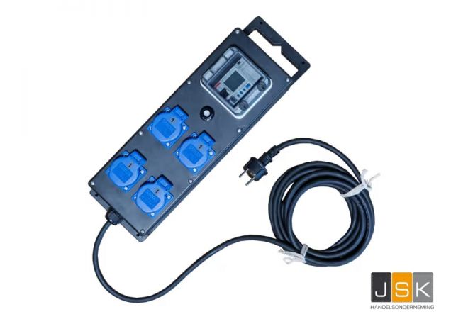 Schemerautomaat met tijdklok en 5 meter kabel voor lichtmast zodat bij schemering automatisch de verlichting wordt ingeschakeld | 1446.130308