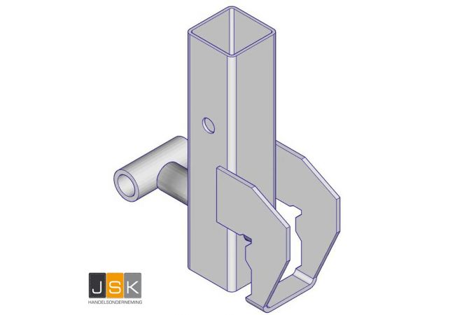 VT Damwandklem, Leuningstaander VT, VT Damwand Leuninghouder thermisch verzinkt, Sheet Piling Bracket, Spundwand-Halterung, Support de Palplanches