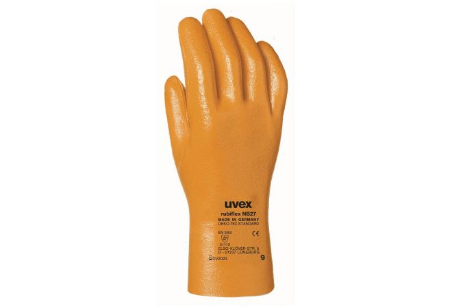 15019500 - uvex rubiflex NB27 handschoen (Doos-100 paar) (Maat 8-10) - 1.50.195.00