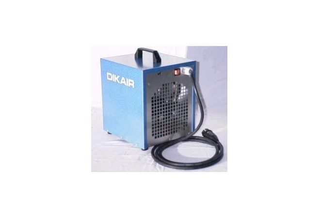 DE25T DIKAIR Heater 3Kw 230V blauw met thermostaat electrisch - JSK Handelsonderneming