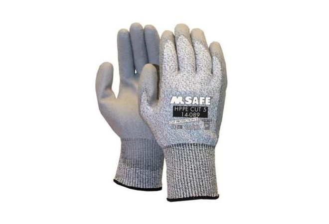 M-Safe HPPE CUT-5 14-089 handschoen (Doos 144 paar) (Maat 7/S-12/3XL) - 1.14.089.00 - JSK Handelsonderneming
