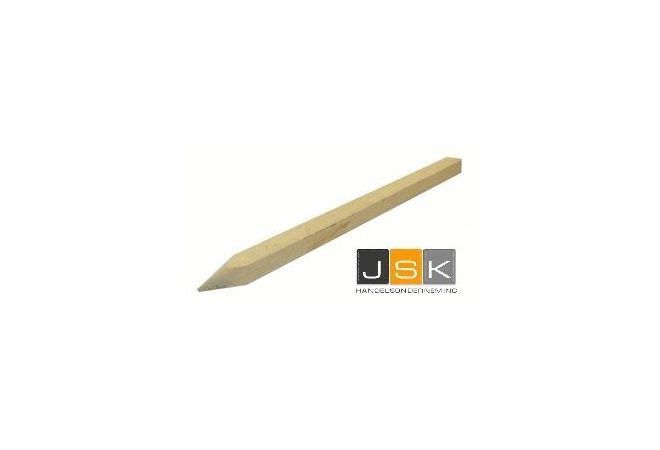 Vuren piketpaal | paalpiket | heipiket | houten piketten 22x22x300mm | Pakket: 50 stuks