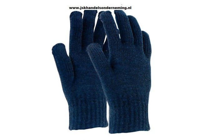 Rondgebreide handschoen 100% acryl