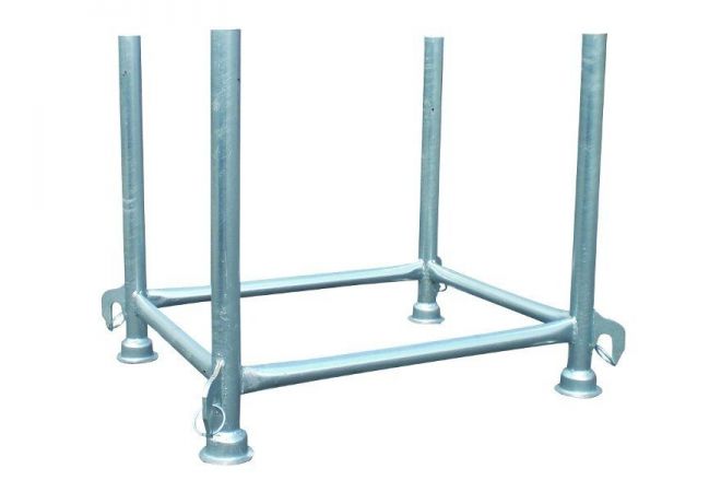 Stapelpallet, Stapelrek met vaste buis 90x70x70 cm ook wel opslagrek of steigerrek genoemd