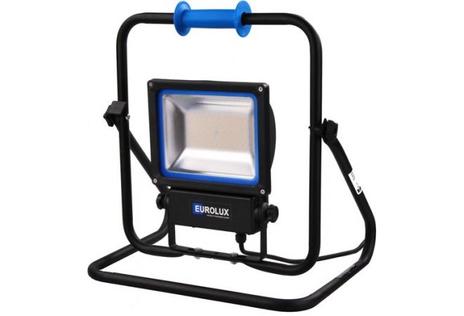 Eurolux LED bouwlamp 60 Watt klasse II 5 meter snoer | Op kantelbaar statief | 55.215.30 - JSK Handelsonderneming